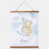 Schattige zeilerbeer baby hangend wandkleed (Voorkant)