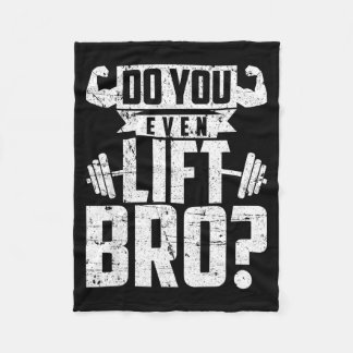 Schattige zelfs Lift Bro Gym Fleece Deken
