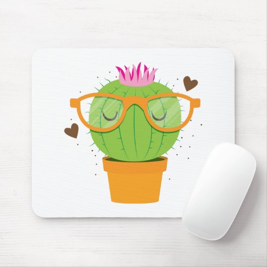 schattige zenuwcactus muismat (Met muis)