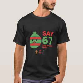 Schattige zes zeven vakantie grap kerst leuk numme t-shirt