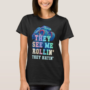 SCHATTIGE ZIEN ZE ME DE SCHOOLBUS VAN MONSTERTRUCK T-SHIRT