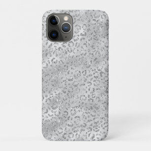 Schattige Zilveren Jachtluipaard Luipaard Huid Pri Case-Mate iPhone Case