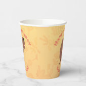 Schattige zingen Capybara gepersonaliseerde verjaa Papieren Bekers (Links)