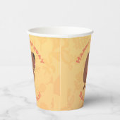 Schattige zingen Capybara gepersonaliseerde verjaa Papieren Bekers (Rechts)