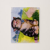 schattige zingkitten uit de jaren dertig legpuzzel (Verticaal)