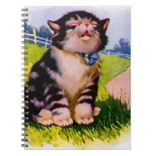 schattige zingkitten uit de jaren dertig notitieboek