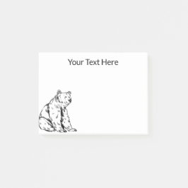 Schattige Zittende Beer Post-it® Notes