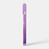 Schattige zittende witte kat iPhone 15 case (Linkerkant)