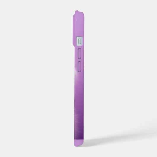 Schattige zittende witte kat iPhone 15 case (Linkerkant)