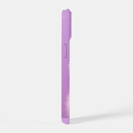 Schattige zittende witte kat iPhone 15 case (Rechterkant)