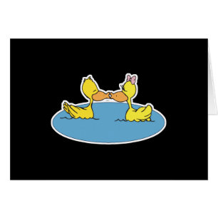 schattige zoende eenden