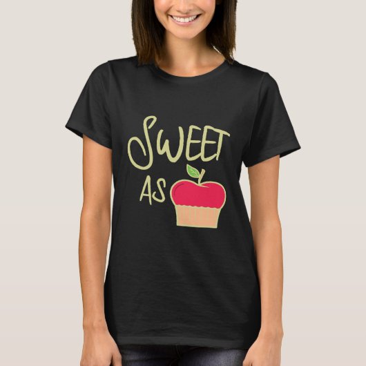 Schattige zoet als appeltaartkoks t-shirt (Voorkant)