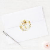 Schattige Zoete Bij Ronde Sticker (Envelop)