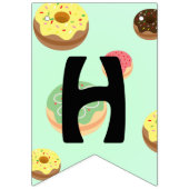 schattige zoete donuts Verjaardagsfeestje Girly pa Vlaggetjes (Tweede vlag)