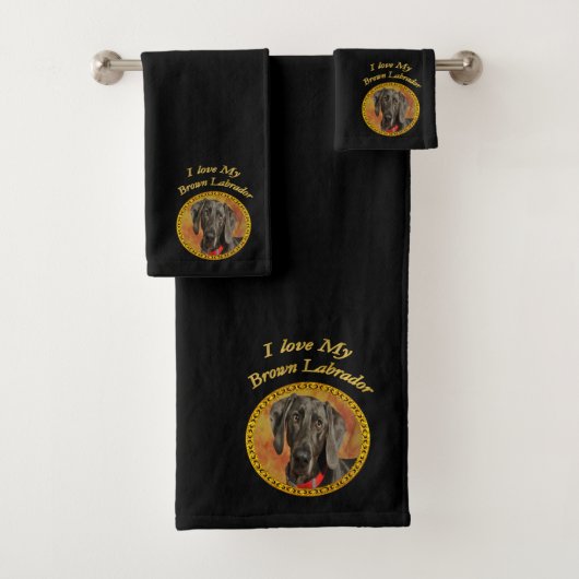 Schattige zoete labrador canine puppy dog bad handdoek (Insitu)