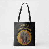 Schattige zoete labrador canine puppy dog tote bag (Voorkant)
