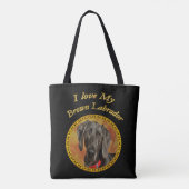 Schattige zoete labrador canine puppy dog tote bag (Achterkant)