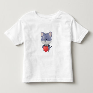 Schattige Zoete Muis – Cute Heart Lover Design Kinder Shirts