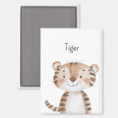 Schattige Zoete Tijger Dier Magneet (Voorkant / Achterkant)