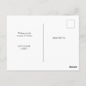 schattige zoete uil met de woonbeweging van de Vee Briefkaart (Achterkant)