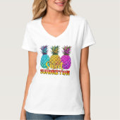 schattige zoete zomertijd ananas t-shirt (Voorkant)