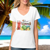 schattige zoete zomertijd watermeloen t-shirt