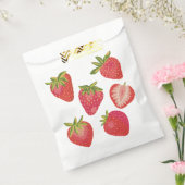 Schattige zomer aardbei bedankzakje (Gezegeld)