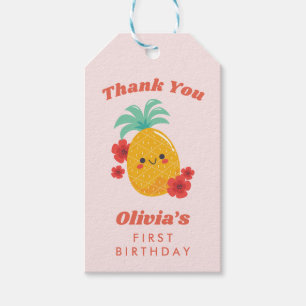 Schattige Zomer Ananas Cadeau Label Cadeaulabel