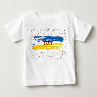 Schattige zomer baby wit