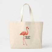 Schattige Zomer Inspirerend Roze Flamingo Grote Tote Bag (Voorkant)