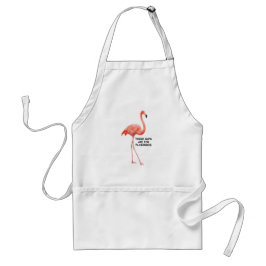 Schattige Zomer Inspirerend Roze Flamingo Standaard Schort