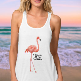 Schattige Zomer Inspirerend Roze Flamingo Tanktop