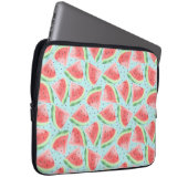 Schattige Zomer Kawaii Waterverf Watermeloen Laptop Sleeve (Voorkant Rechts)