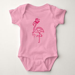 Schattige Zomer Meisjesachtige Flamingo Romper