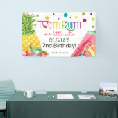 Schattige zomer TWO-tti Fruitti Fruit 2de verjaard Spandoek (Beurs)
