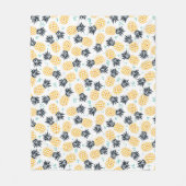 Schattige zomerananaspatroon fleece deken (Voorkant)
