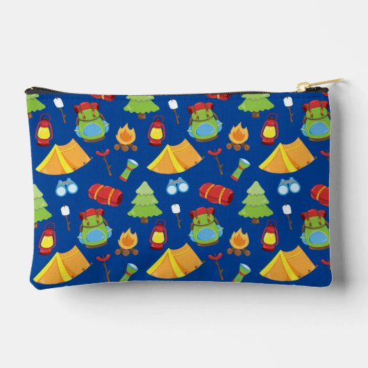 Schattige zomerkamp patroon etui (Achterkant)