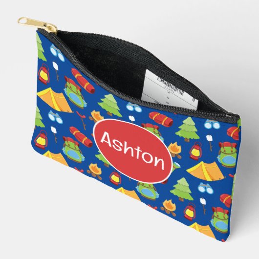 Schattige zomerkamp patroon etui (Open)