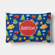 Schattige zomerkamp patroon