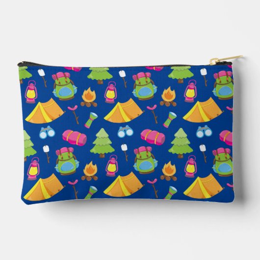 Schattige zomerkamp patroon etui (Achterkant)