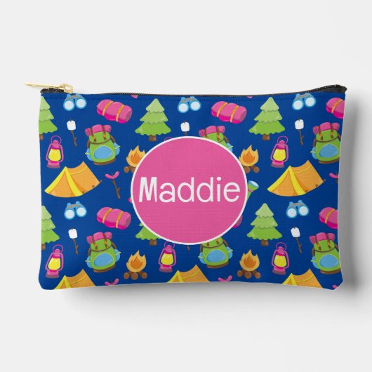 Schattige zomerkamp patroon etui (Voorkant)