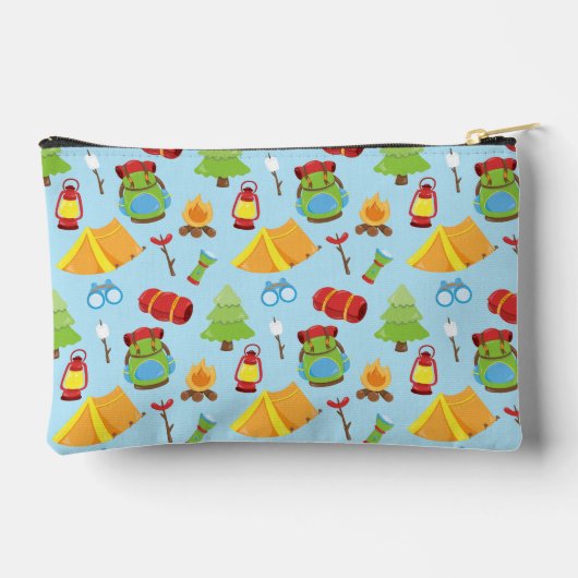 Schattige zomerkamp patroon etui (Achterkant)
