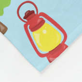 Schattige zomerkamp patroon fleece deken (Hoek)