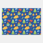 Schattige zomerkamp patroon inpakpapier vel (Voorkant 2)
