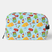 Schattige zomerkamp patroon toilettasje (Achterkant)