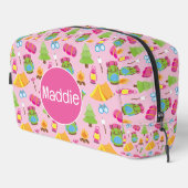 Schattige zomerkamp patroon toilettasje (Rechterhoek)