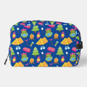 Schattige zomerkamp patroon toilettasje (Achterkant)