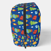 Schattige zomerkamp patroon toilettasje (Rechts)