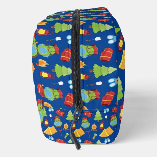 Schattige zomerkamp patroon toilettasje (Rechts)