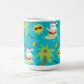 SCHATTIGE ZOMERSURFEN KERSTMIS SINTERKLAAS KOFFIEMOK (Center)